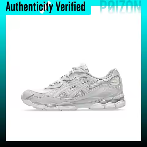ASICS GEL NYC Breathable Low top Casual Running Shoes Unisex Gray White 1203A663101
