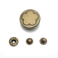 Snap Button Retro Pattern Snap Button Button Round Metal Cartoon Button Snap Button Leather Luggage 