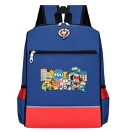 Robocar Poli cartoon satchel a large-capacity backpack for students aged 6-14 with a theme of traffi