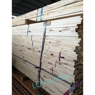 ( KAYU PALLET)4 inci x 1 inci(95mm x 19mm+-)(NEW) Kayu pine /Pine wood 1 pcs 95MM X 20MM+-