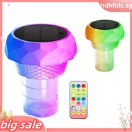 Solar Pool Chlorine Floater 2PCS RGB Lamp Remote Control LED Pood Light for Swimming Pool Decoration