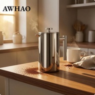 AWHAO Stainless Steel Manual Coffee Brewer Pouring Spout Manual Brewer Kitchen Tool