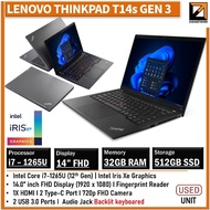 Lenovo ThinkPad T14s Gen 3 | Intel i7-1265U 12th Gen 14" Inch Laptop (Up to 32GB RAM / 1-Yr Warranty