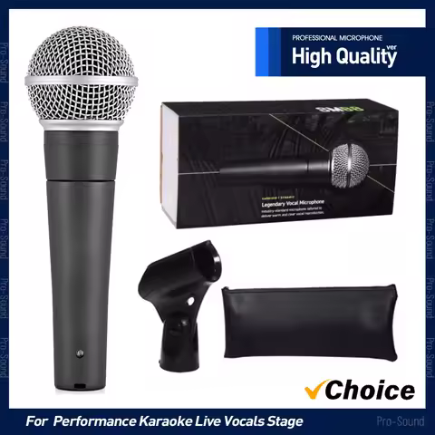 High Quality SM58LC SM58S Metal Wired Microphone Dynamic Cardioid SM 58 Mic For Karaoke Singing Live