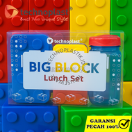 TECHNOPLAST Big Block Lunch Box Set/Tempat Makan Set Big Block + Tas