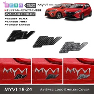 Awesome2u Perodua Myvi 2018-2024 AV Spec Logo Emblem Frame Cover AV Logo Badge Garnish Accessories