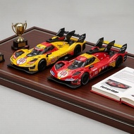 Bburago 1:64  499P ,,、 Kereta Diecast Ferrari 499P Bburago 1:64 dalam Kotak Akrilik – Sesuai untuk H