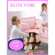 Elite Vybe Extra Large Baby Cot | Grows to 12 Years | 2 Adjustable Safety Rails | 70kg Capacity | Pi