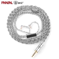 FAAEAL QKZ T7 Earbud Replacement Cable 336 Cores Oxygen-free Copper Silver-plated Earbud Upgrade Wir