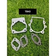 Mesin Rumput Gasket Set TL43 TB43 TU43 BG430 Mitsubishi Ogawa Victa Kasei Kaaz Harz OMC Tanagawa Brush Cutter