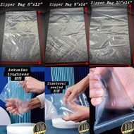 9”x14”/10”x16” Zip Lock Plastic Bag zipper PE Beg Plastik(100pcs±)