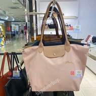 新款 longchamp 龍驤 女士藕粉餃子包花粉大號 認準hkpowerbuy.賣家 手袋 斜孭袋 背囊