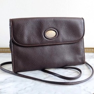 復古Longchamp深啡色真皮袋