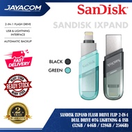 Sandisk iXpand Flash Drive Flip 2-in-1 Dual Drive OTG Lightning & USB-A (32GB / 64GB / 128GB / 256GB
