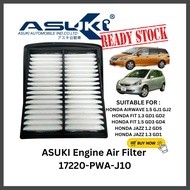 ASUKI Engine Air Filter Honda Airwave 1.5 GJ1 GJ2 Fit 1.3 GD1 GD2 Jazz 1.2 GD5 1.3 GD1 1.5 GD3 Spare