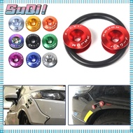 SUQI Car Front Rear Bumper Hatch Cover, Quick Release Concave Screws Fixing Buckle Reinforcing Washer,  JDM Aluminum Fasteners Fender Washer