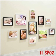 Set of 11 finished picture frames 20x25 /3 frames. 13x18 /8 frames