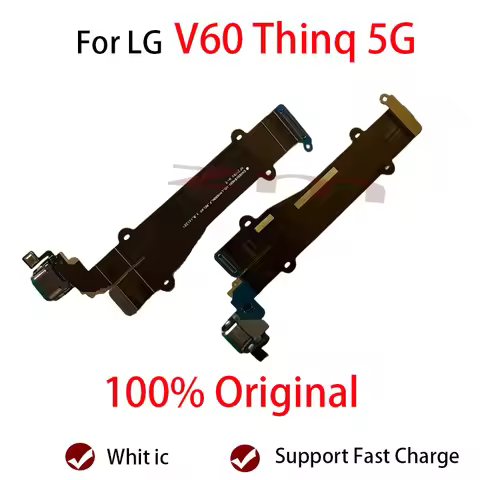 Top Quality USB Charging Dock Port Connector Microphone Mic Board Flex Cable For LG V60 ThinQ 5G V60