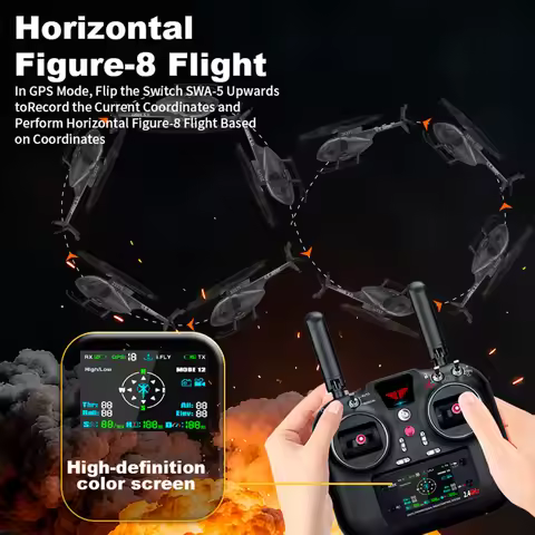 YUXIANG F119S(MD500) Helicopter 9CH GPS 1/16 Optical Flow +LiDAR TOF/Altitude Hold Dual Brushless 35