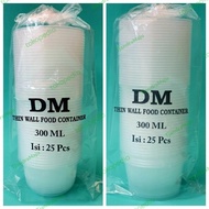 Termurah Thinwall/Mangkok Plastik/Round Merk Dm Uk 300Ml/300 Ml
