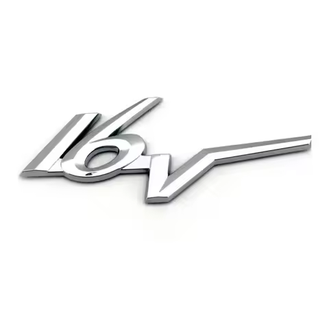 3D 16V chrome auto emblem badge car sticker for Citroen peugeot polo honda accord crv benz audi toyo