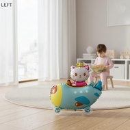 [le] Cute Cartoon Animal Walking Foil Balloon with Wheels 1Pcs Stand Balloon for Baby Shower Party D