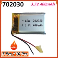 5/10Pcs 702030 3.7V 400mAh Lithium Polymer Lipo Rechargeable Battery for Watch MP3 GPS Bluetooth Hea