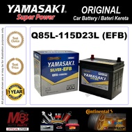 YAMASAKI - Q85L-115D23L EFB Silver - Super Power Battery [Car Battery | Bateri Kereta]