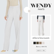 กางเกงขากระบอกกลาง Issa Apparel- Wendy mid (S-3XL) ผ้าดี ทรงสวย ไม่ต้องรีด ใส่สบาย เอวสูง ไม่รั้งเป
