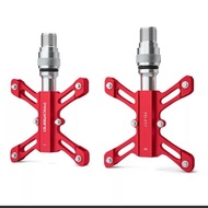Promend Ezy Quick Release Pedal - Titanium Color Folding Bike QR Pedal