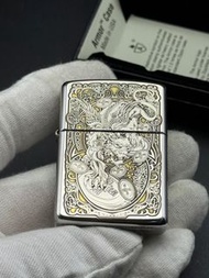 zippo「招財貔貅」防風打火機加厚盔甲禮物