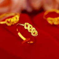 รูปแบบล่าสุด สไตล์คลาสสิก แหวนผู้หญิง 999 แหวนหัวใจชุบทองคำแท้ 24K ปรับขนาดได้ ไม่ลอก ไม่ดำ แหวนปรับขนาดได้ แหวนทองแท้ถูกๆ  แหวนไม่ลอก แหวนหุ้มทอง ไม่ลอกไม่ดำ แหวนทองปลอม เหมือนจริงที่สุด แหวนทอง ทองโคลนนิ่ง แหวนผู้ชาย แหวนผู้หญิง