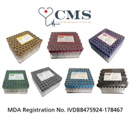 MDA Approved Blood Collection Tube 100's EDTA/SST/Heparin/Plain with Clot Activator/Glucose Fluoride