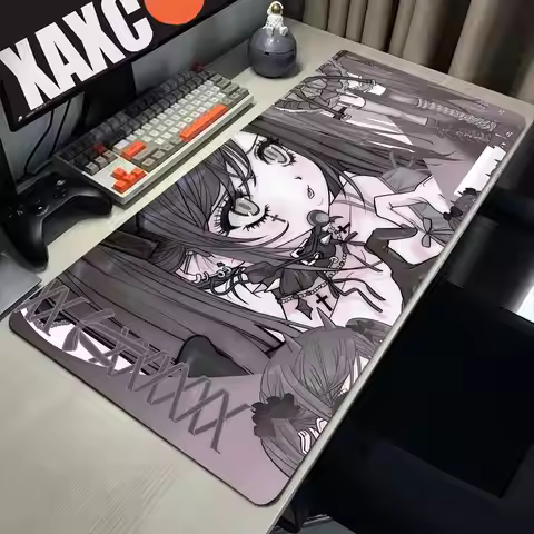 Pink Mouse Pad D-Domi World Cute Girl Computer Desk Mat Rubber Non-slip Large Mousepad PC Cabinet Ca