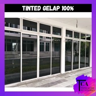 90x210cm BLACKOUT Sliding door standard size / Privacy Tinted Film / Tint paper / Tinted Privacy / H