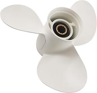 maXpeedingrods 3 Blades 12 1/4 X 9 Aluminum Outboard Boat Propeller for Yamaha Outboard Engines T25 