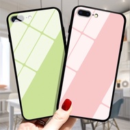 Solid Color Glass Case for Samsung Galaxy S8 S9 S10 Plus