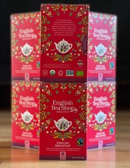 English Tea Shop - Organic English Breakfast Tea - 40g (20 Tea Bags) x 6 Box