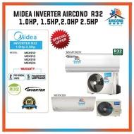 Midea Inverter Air Cond R32 1hp 1.5hp 2hp 2.5hp