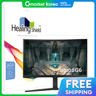 Healing shield | ฟลมกนรอยหนาจอใส/ลดแสงสะทอน/กรองแสงสฟา สำหรบจอเกมมง Samsung Odyssey G65B รน LS32BG65