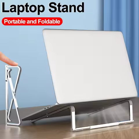 Portable Foldable Adjustable Laptop Stand Aluminum Alloy Notebook Support Base Holder for Macbook Ai