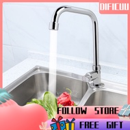 💗HOT SALE💗Dificuu G1/2" Household Kitchen Sink Basin Tap Head Faucet Water Saving Brushed Alloy Kitchen Stainless Steel Faucet Basin Tap Premium Quality kitchen basin sink tap flexible faucet