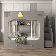 [SG Seller] Kids Bunk Bed with Pull Out Storage Bed|Kids Bunk Bed