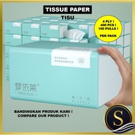 Tissue Paper Tisu MYL Lucky Bear Cute 4Ply 400pcs Per Pack House Use Tissue Paper Tisu Baby Raw Wood