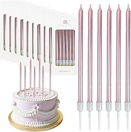 Pack of 60 Pink Birthday Candles, Cake Candles, Birthday Candles for Cakes, Cake Candles for Cake, D