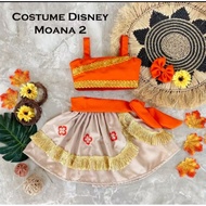 Disney Moana Costume | Disney Moana Kids Costume | Disney Princess Moana Costume | Girls Beach Costu
