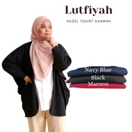 Cardigan Muslimah Lutfiyah Cotton  Labuh Batwing  | Long Sleeve| HAZEL TD