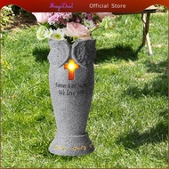 MagiDeal Cemetery Grave Flower Vase Resin Funeral Flower Holder Headstones Vase