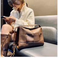 Sheepskin Woven Crossbody Bag