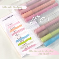 Korean Highlight Marker Pen Gentle Marking Writing Graduation Pen